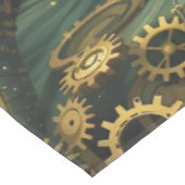 Fantasy Niedlich Steampunk Clock Kraken Tischdecke (Schrägansicht)