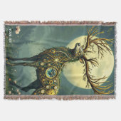 Fantasy Niedlich Steampunk Deer Forest Decke (Vorderseite)