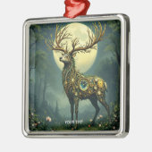 Fantasy Niedlich Steampunk Deer Forest Ornament Aus Metall (Links)