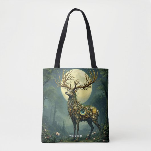 Fantasy Niedlich Steampunk Deer Forest Tasche (Vorderseite)