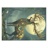 Fantasy Niedlich Steampunk Deer Forest Tischdecke (Vorderseite (Horizontal))