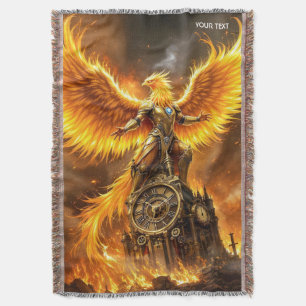 Fantasy Niedlich Steampunk Flames Phoenix Decke