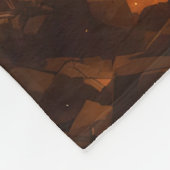 Fantasy Niedlich Steampunk Flames Phoenix Fleecedecke (Ecke)