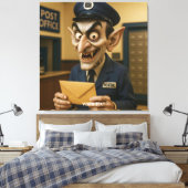 Fantasy Niedlich Strange Postarbeiter Leinwanddruck (Insitu (Schlafzimmer))