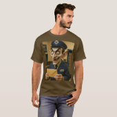 Fantasy Niedlich Strange Postarbeiter T-Shirt (Vorne ganz)