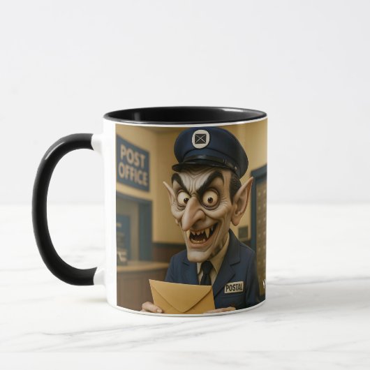Fantasy Niedlich Strange Postarbeiter Tasse (Links)