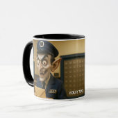 Fantasy Niedlich Strange Postarbeiter Tasse (Vorderseite Links)