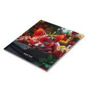 Fantasy Niedlich Strawberry Lovely Kitten Fliese (Seite)