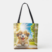 Fantasy Niedlich Sun Baby Dog Tasche (Rückseite)