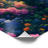 Fantasy Niedlich Sun Clouds Forest Poster (Ecke)