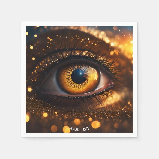Fantasy Niedlich Sunset Big Eye Serviette (Vorderseite)