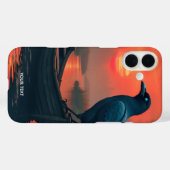 Fantasy Niedlich Sunset Boat Raven Case-Mate iPhone Hülle (Rückseite (Horizontal))