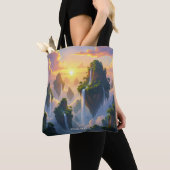 Fantasy Niedlich Sunset Islands Wasserfälle Tasche (Von Nahem)