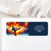 Fantasy Niedlich Sunset Karate Fighter (Insitu)