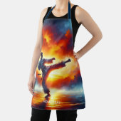 Fantasy Niedlich Sunset Karate Fighter Schürze (InSitu)