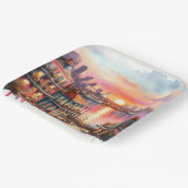Fantasy Niedlich Sunset New Orleans View Pappteller (Gewinkelt)