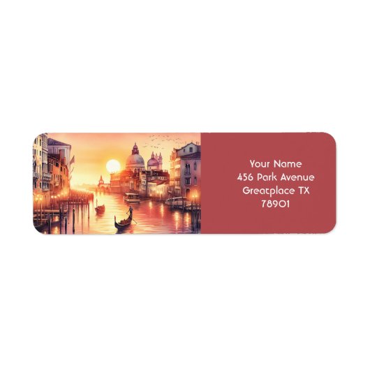 Fantasy Niedlich Sunset Venedig Aussicht (Vorne)