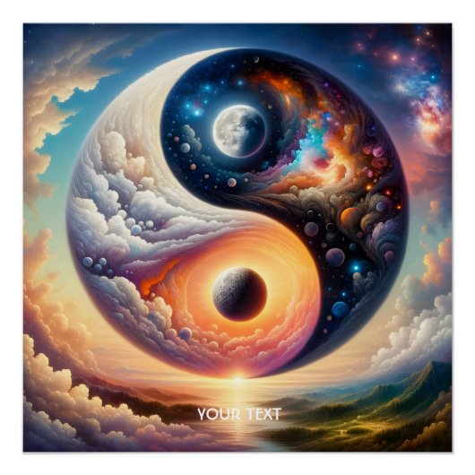 Fantasy Niedlich Surreal Yang Poster (Vorderseite)