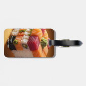 Fantasy Niedlich Sushi Small Cube Gepäckanhänger (Rückseite horizontal)