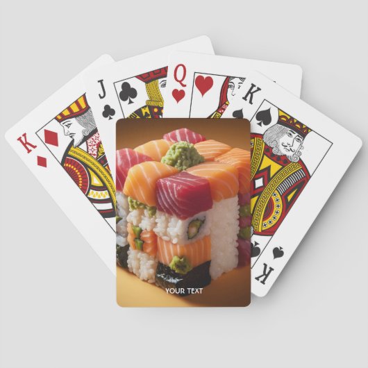 Fantasy Niedlich Sushi Small Cube Spielkarten (Rückseite)