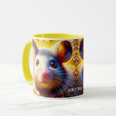 Fantasy Niedlich Sweet Surreal Mice Tasse (Vorderseite Links)