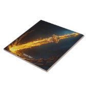 Fantasy Niedlich Sword Flames Höhle Fliese (Seite)