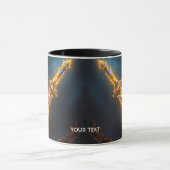Fantasy Niedlich Sword Flames Höhle Tasse (Zentrum)