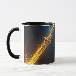 Fantasy Niedlich Sword Flames Höhle Tasse