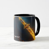 Fantasy Niedlich Sword Flames Höhle Tasse (VorderseiteRechts)