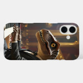 Fantasy Niedlich T-rex Klavier spielen Case-Mate iPhone Hülle (Rückseite (Horizontal))