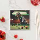 Fantasy Niedlich T-rex Snooker spielen Serviette (Beispiel)