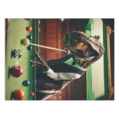Fantasy Niedlich T-rex Snooker spielen Tischdecke (Vorderseite (Horizontal))