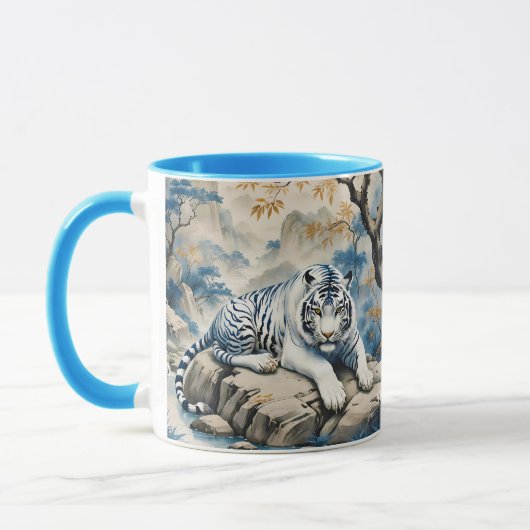 Fantasy Niedlich Tiger Chinesischer Stil Tasse (Links)