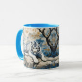 Fantasy Niedlich Tiger Chinesischer Stil Tasse (Vorderseite Links)