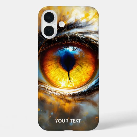 Fantasy Niedlich Tiger Orange Eye Case-Mate iPhone Hülle (Rückseite)