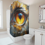 Fantasy Niedlich Tiger Orange Eye Duschvorhang (Beispiel)