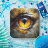 Fantasy Niedlich Tiger Orange Eye Pappteller (Party)