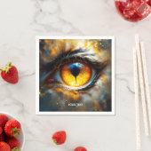 Fantasy Niedlich Tiger Orange Eye Serviette (Beispiel)