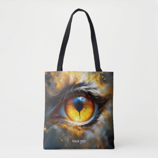 Fantasy Niedlich Tiger Orange Eye Tasche (Vorderseite)