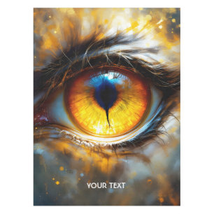 Fantasy Niedlich Tiger Orange Eye Tischdecke