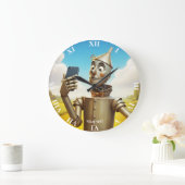 Fantasy Niedlich Tin Man Road Große Wanduhr (Zuhause)