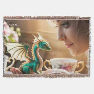 Fantasy Niedlich Tiny Iridescent Dragon Decke