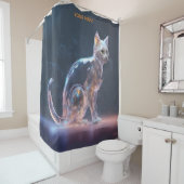 Fantasy Niedlich Transparente Geisterkatze Duschvorhang (Beispiel)