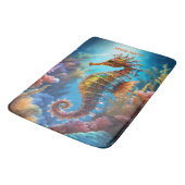 Fantasy Niedlich Transparentes KristallSeepferd Badematte (Schrägansicht)