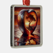 Fantasy Niedlich Tree Apfelfeuer Ornament Aus Metall (Rechts)