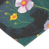 Fantasy Niedlich Tree Cat Blume Tischdecke (Schrägansicht)