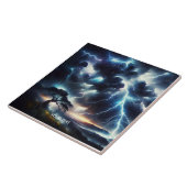 Fantasy Niedlich Tree Rain Lighting Fliese (Seite)