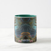 Fantasy Niedlich Tree Waterfall Forest Tasse (Zentrum)