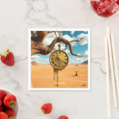 Fantasy Niedlich Tree Wüstenuhr Serviette (Beispiel)