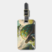 Fantasy Niedlich Turtle Waterfall Forest Gepäckanhänger (Vorderseite vertikal)